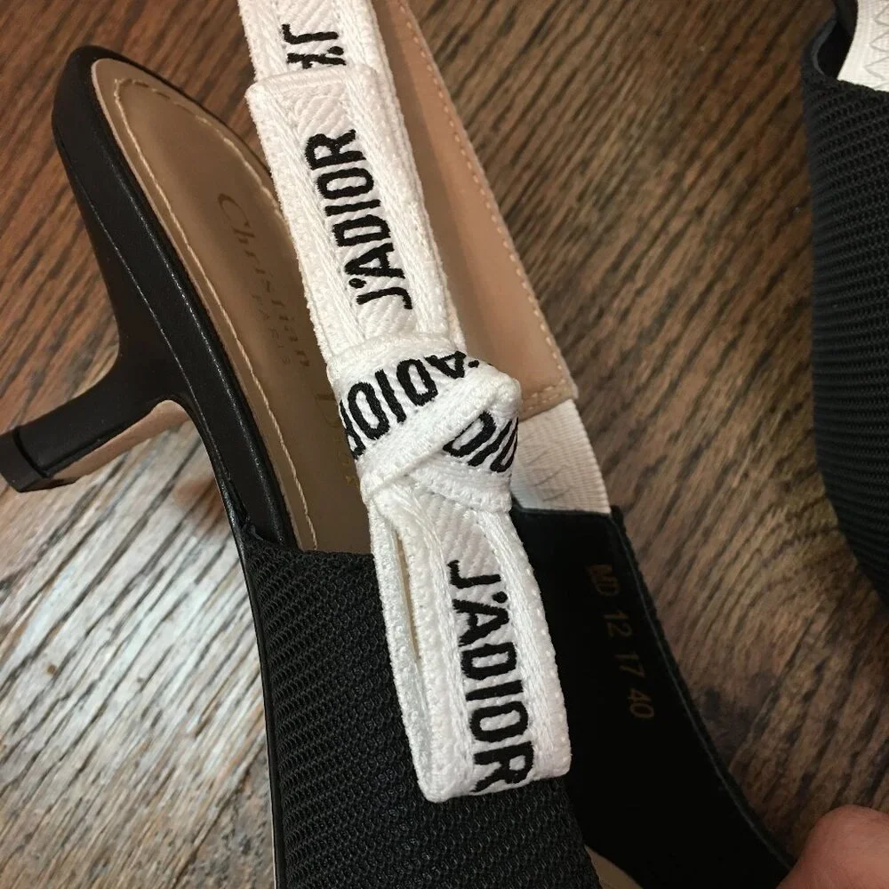 Dior J'Adior Slingback Pump on Black Size 40